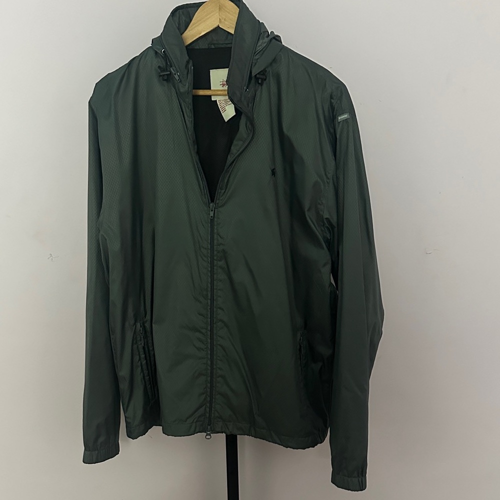 Stussy Dark Slate Grey Windbreaker Jacket
